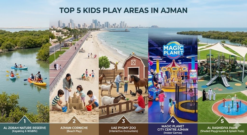 Top 5 Kids Play Areas in Ajman